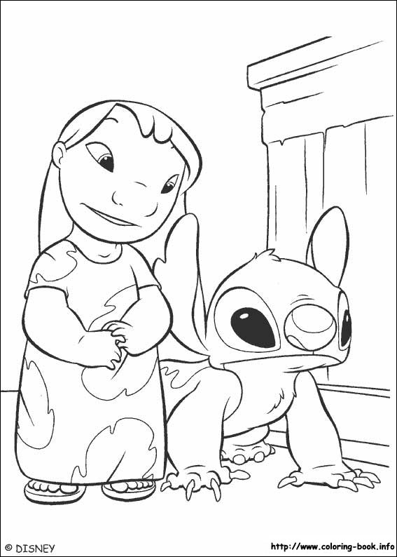 Lilo and Stitch coloring picture